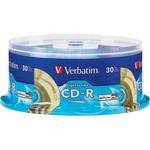Verbatim CD-R 52X 80 Minute, LightScribe Printable Recordable Disc (Spindle Box of 30)