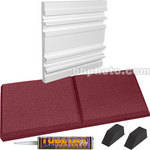 Auralex TruTraps Genesis System (Burgundy/White)