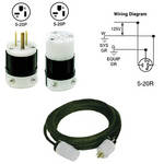 Altman 25' Edison Extension Cable - 2-Pin, Ground, 20A