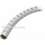 The Cable Organizer 1-1/4" Cable Cover and Protector, White - 65'