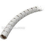 The Cable Organizer 1-1/4" Cable Cover and Protector, White - 100'