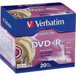 Verbatim LightScribe DVD+R Recordable Disc in Slim Case (Pack of 20)