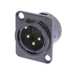 Neutrik NC3MDL1B Three-Pin Male XLR Connector