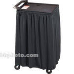Draper Skirt for Mobile AV Carts/Tables - 30 x 84"- Black Classic Twill