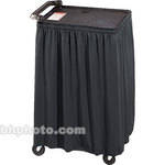 Draper Skirt for Mobile AV Carts/Tables - 56 x 86"- Black Poly-Knit