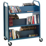 Bretford 6-Shelf Heavy-Duty Steel Booktruck (Cabernet)