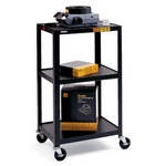Bretford Bretford Mobile AV Cart with 3 Shelves and 2-Outlet Electrical Unit
