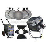 DeSisti Remington 6-12K HMI Par Kit, Lenses, Barndoors, Bulb  (185-265V)