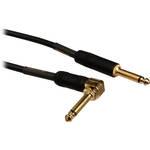 Mogami Gold Instrument 1/4" Male to 1/4" Angled Male Instrument Cable [25' (7.62 m)]