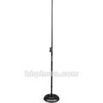 On-Stage MS7201QRB Round Base Telescoping Microphone Stand (Black)