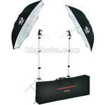 Photogenic Two Umbrella and Stand Kit