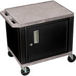 H. Wilson 24.5" Tuffy Cart with Cabinet and Electrical Assembly (Gray)