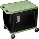H. Wilson 24.5" Tuffy Cart with Cabinet and Electrical Assembly (Green)