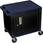 H. Wilson 24.5" Tuffy Cart with Cabinet and Electrical Assembly (Topaz Blue)