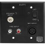 Pro Co Sound AVP-1 - Wallplate Audio/Video Interface - Black