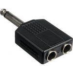 Pro Co Sound 340PC Male Phone to Two Female Phone Adapter (Mono)