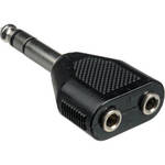 Pro Co Sound 341PC Male Stereo Phone to 2 Female Stereo Mini Adapter