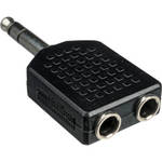 Pro Co Sound 344PC Stereo 1/4" Phone Male to Two Stereo 1/4" Phone Female Adapter