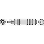 Pro Co Sound 336APC Female Phone to Male RCA Coupler
