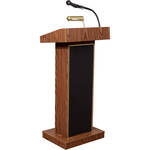 Oklahoma Sound 46" High #800x Sound Lectern (Med. Oak  Laminate)