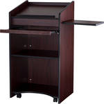 Oklahoma Sound Aristocrat Full-Floor Lectern  #600 (Mahogany Laminate)