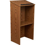 Oklahoma Sound Full Floor Lectern #222 (Medium Oak)