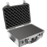 Pelican 1500 Case with Foam (Silver)