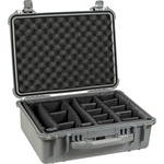 Pelican 1554 Waterproof 1550 Case with Dividers (Silver)