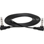 Hosa Technology 1/4" Male to 1/4" Male Cable - Right Angle Plugs - 3'