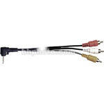 Hosa Technology Mini AV (Camcorder) to 3 RCA Composite Cable - 3'
