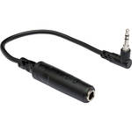 Hosa Technology Stereo Mini Angled Male to Stereo 1/4" Female Extension Cable - 6"