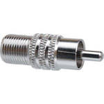 Hosa Technology Coaxial Video Cable RCA Male to RF Female Adapter