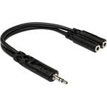 Hosa Technology Stereo Mini Male to 2 Stereo Mini Female Y-Cable - 6"