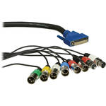 Lynx Studio Technology DB-25 Male to 6 XLR Male & 2 XLR Female Cable for LynxTWO-B - 6'
