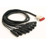 Lynx Studio Technology DB-25 Male to 8 XLR Female Audio Cable for Aurora 8/16 Card - 16.4'