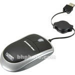 Iogear Laser Travel Mouse with Retractable Cable - 1600 DPI