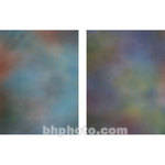 Botero 802 Double Sided Muslin Background, 10x24' - Blue, Red/Purple, Green