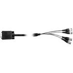 Communications Specialties 1156 Adapter Cable HDB15 Male to BNC Male x4 - 3' (0.91 m)