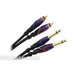 Monster Cable Prolink DJ 1/4" Male Pair to RCA Male Pair Cable - 3'