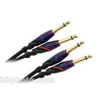 Monster Cable Prolink DJ Series 1/4" Male Pair to 1/4" Male Pair Cable - 6'
