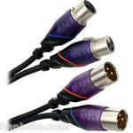 Monster Cable Prolink DJ XLR Male Pair to XLR Female Pair Cable - 6'
