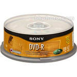 Sony 4.7 GB DVD-R (25 Discs)
