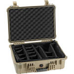 Pelican 1524 Waterproof 1520 Case with Padded Dividers (Desert Tan)