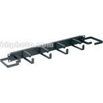 Middle Atlantic HCM-1DV Horizontal Cable Manager: 1U D-Ring Style with End Rings