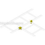 Middle Atlantic CLH-HTS-6 90 Degree Ladder Splice Hardware (6-Pairs)