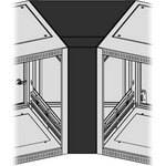 Middle Atlantic 45-Deg Corner Wedge for SCRK/SCQRK Consoles (Black)