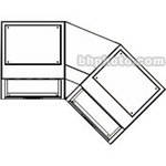 Middle Atlantic Console Work Surface Left (Black)