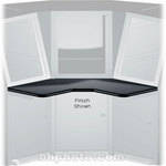 Middle Atlantic Console Work Surface Center (Black)