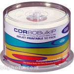 HHB CDR-80 Inkjet Printable Recordable Compact Disc (Spindle Pack Of 50)