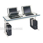 Bretford 72 x 24" SmartDeck Work Center (Topaz Blue Trim)